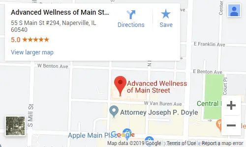 Chiropractic Naperville IL Map